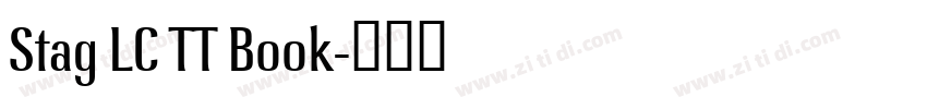 Stag LC TT Book字体转换 Stag LC TT Book字体转换